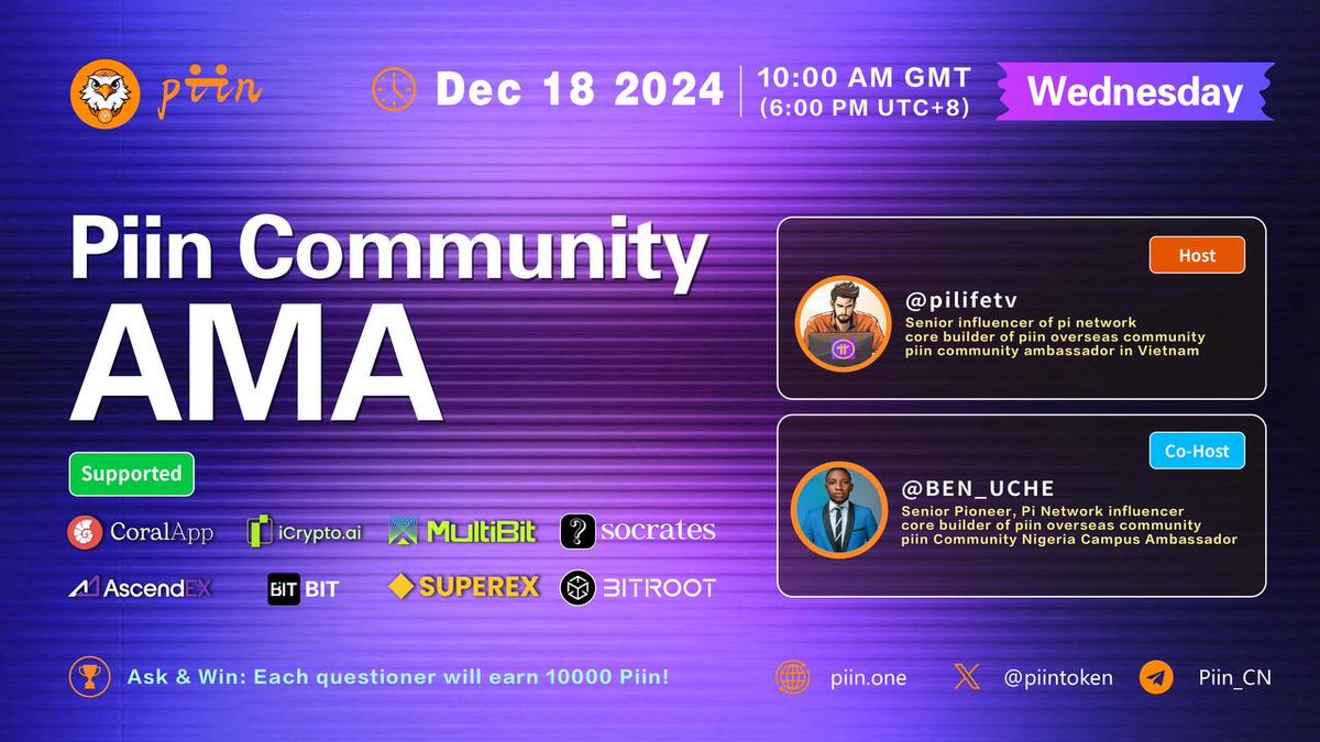 chloe00999's tweet photo. On Dec 18, 18:00 (UTC+8),  in #Piin community's Space, we assemble #memecoin enthusiasts and blockchain believers to explore how #Piin is leading new investment trends 👊👊👊

Space link: https://t.co/F4y2neQyY4

$PENGU $APPLE $GOAT $SQUID $HIPPO $MOM $DEPIN $BLINK #πeagle  π🦅 https://t.co/HzNttOnuM8