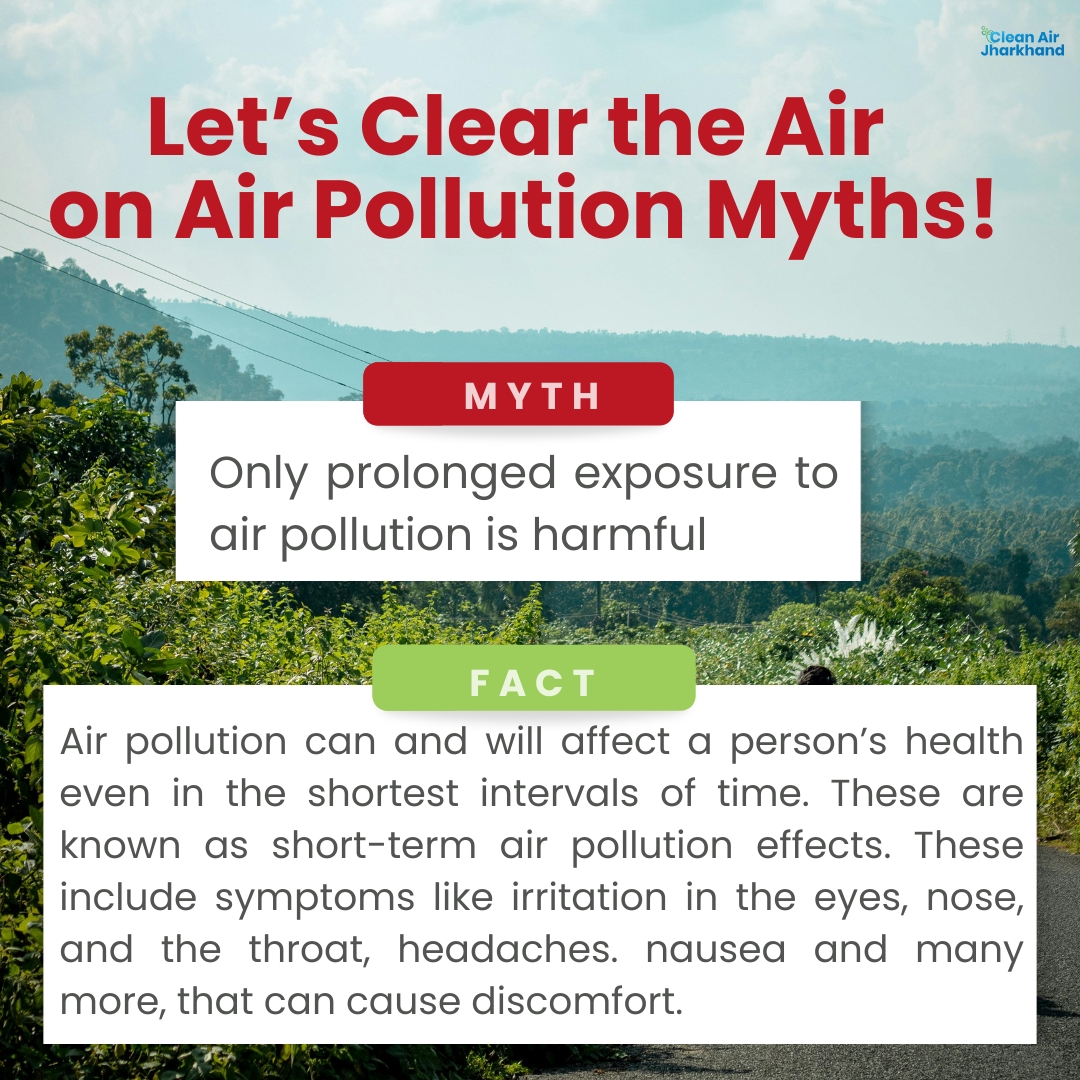 Ever felt a headache or itchy throat after stepping outside? That’s air pollution working right away. Even short-term exposure can leave you feeling unwell 🤕with symptoms like nausea, eye irritation and more. These are clear warnings of bigger health risks if we don’t act now.