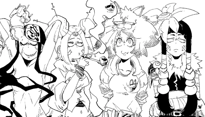 とりあえず何かしら描いてはいるけど足りぬ。夜勤行くどー 