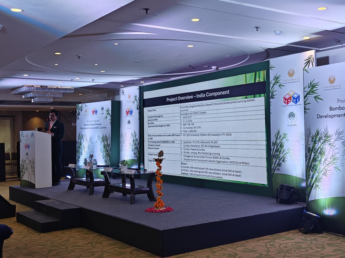 vstechsolution's tweet photo. "Promoting bamboo as a tool for sustainable growth, this event united SAARC leaders, industry experts, and civil society to foster collaboration and dialogue. #FMCNetZeroConference"