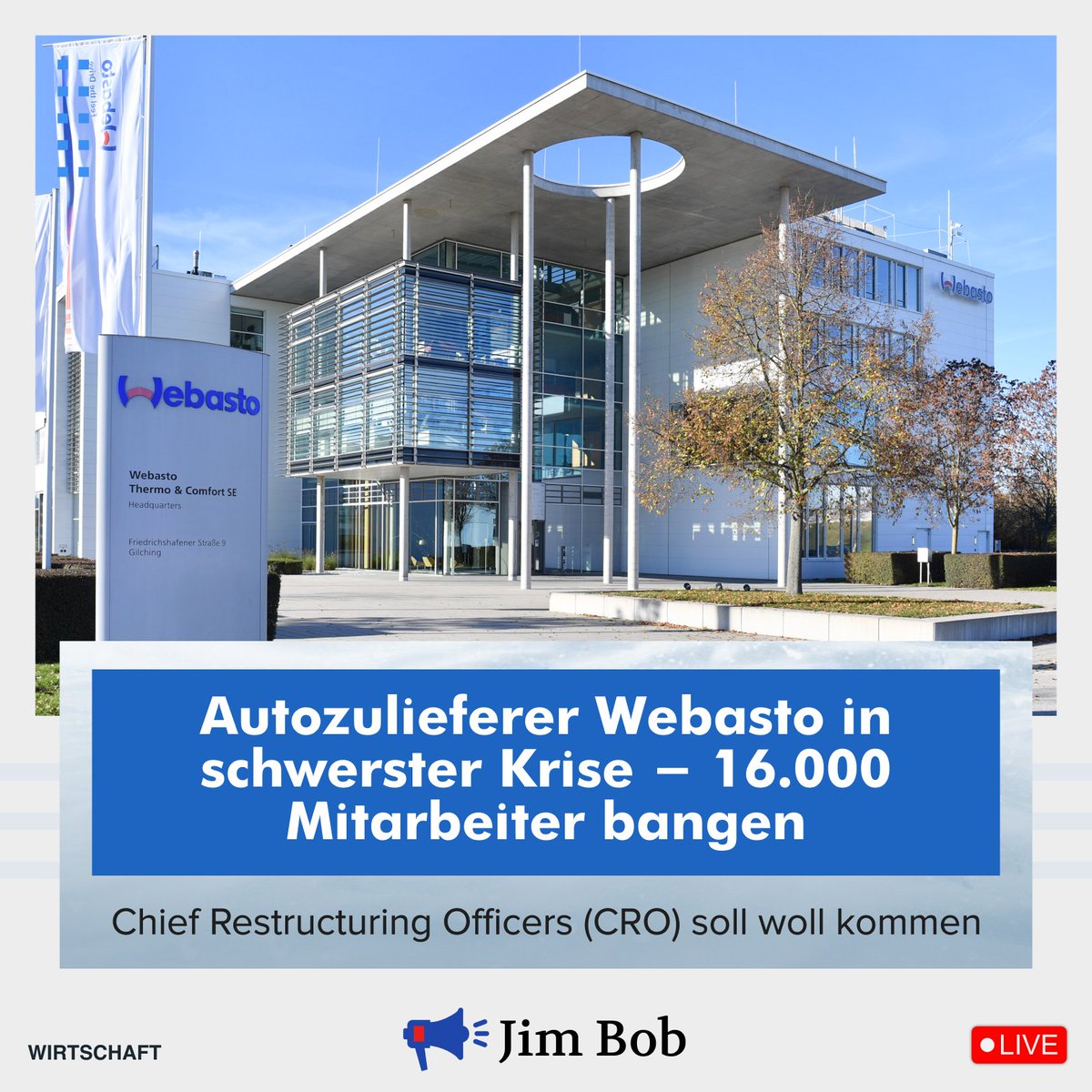 E_Boeminghaus's tweet image. Webasto am Abgrund: Milliarden-Schulden, schwaches China-Geschäft – Tausende Jobs in Gefahr! Bisher wurden schon 1600 Jobs gestrichen! 

#Webasto #Autozulieferer #München

Der Münchner Autozulieferer Webasto steckt in einer existenziellen Krise: Über 1 Milliarde Euro Schulden,…