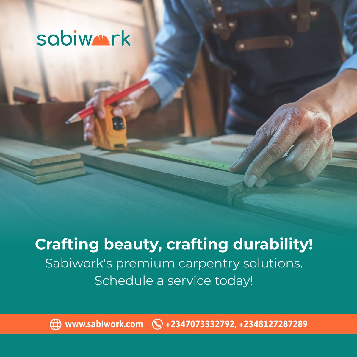 Sabi_work's tweet photo. Building dreams, one peace at a time! Sabiwork expert carpentry service. Book Now https://t.co/Xia31wYKwF