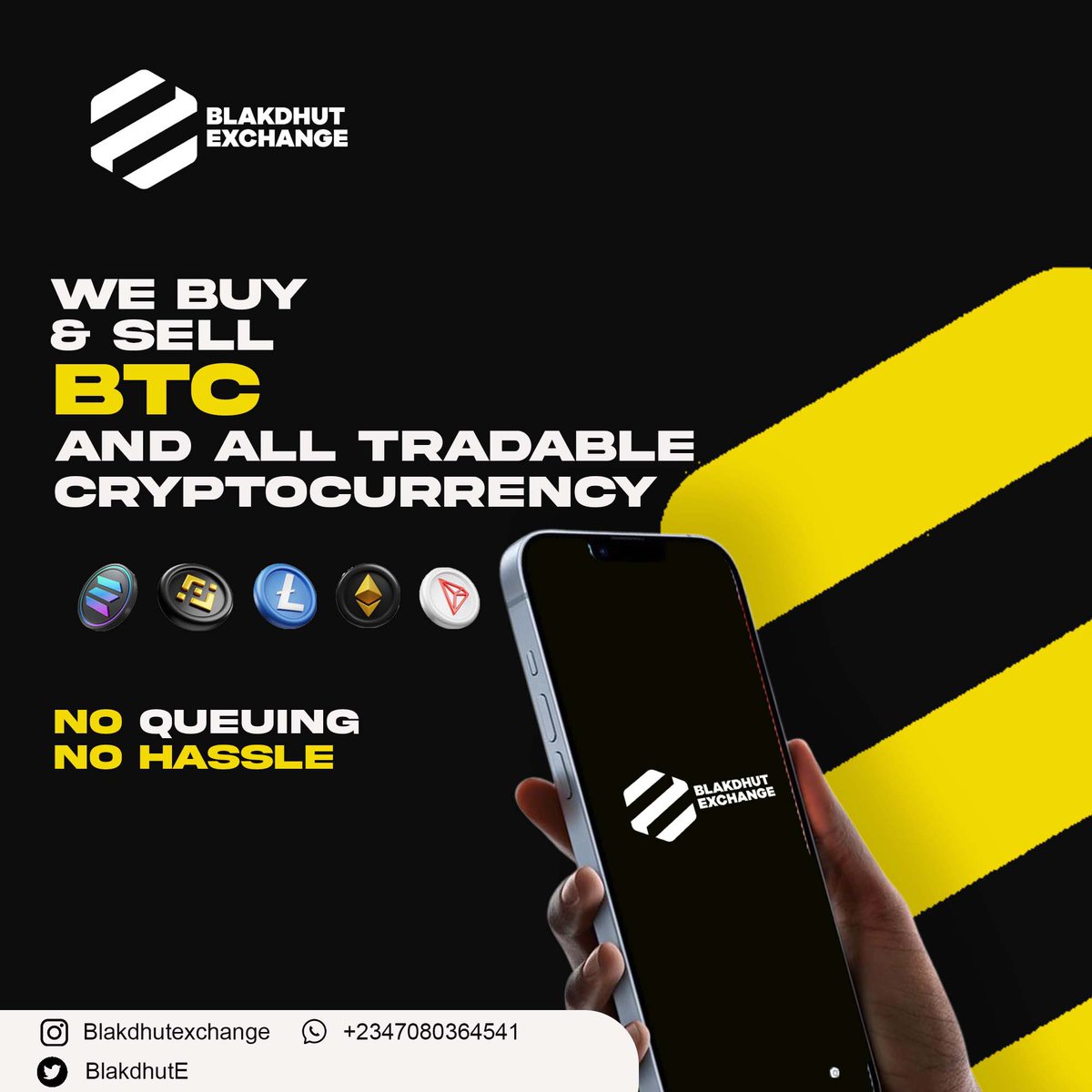 BlakdhutE's tweet image. 🚀 Trade with Ease at BLAKDHUT EXCHANGE! 🚀
We buy and sell BTC and all tradable cryptocurrencies seamlessly. 💰
🔹 No Queuing
🔹 No Hassle
🔹 Fast Payments Guaranteed

📲 DM us now or WhatsApp: +2347080364541
🔗 Follow us for quick trades and updates!

#cryptonigeria #Bitcoin
