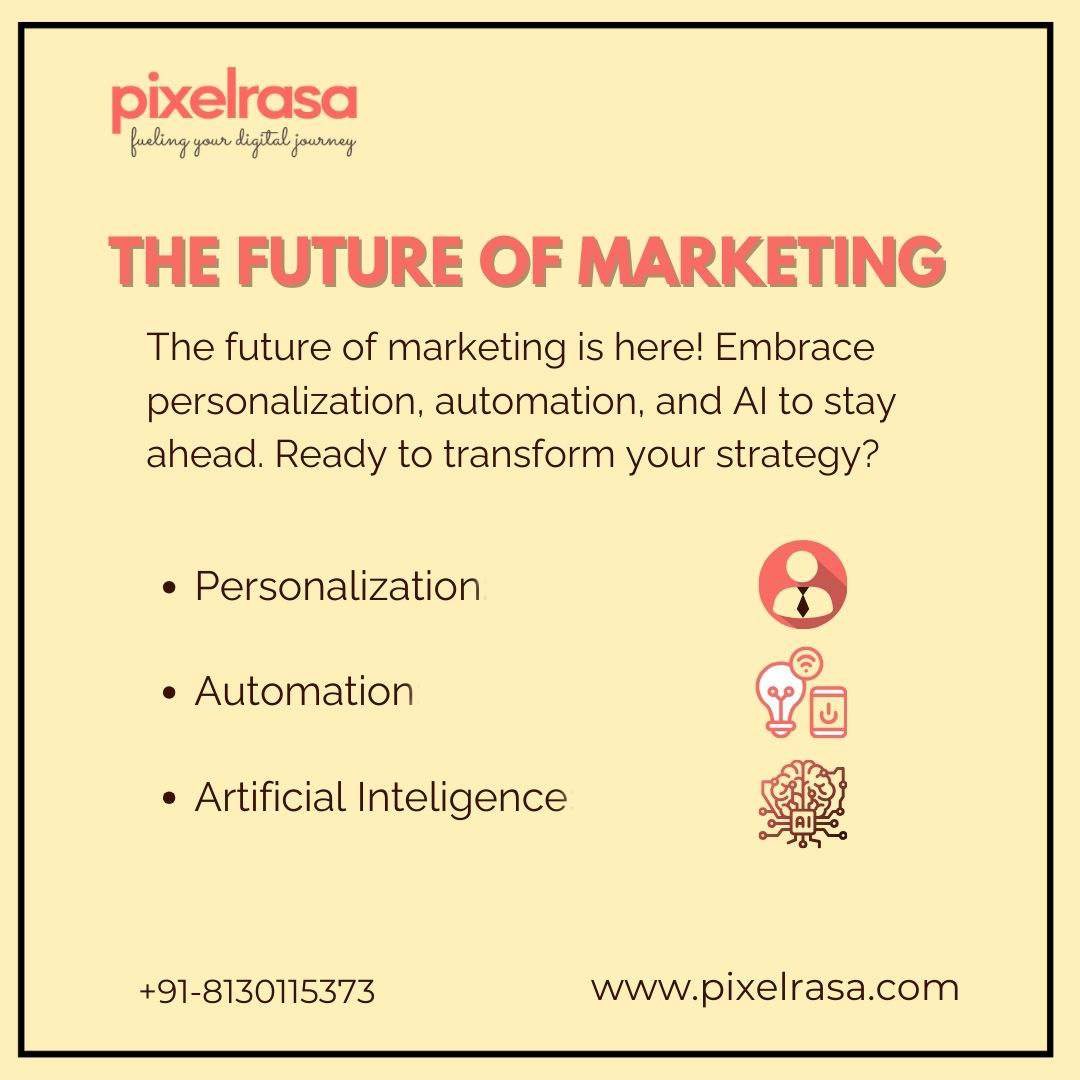 pixelrasa's tweet photo. 🚀 The future of marketing is here—powered by AI, data, and innovation. Stay ahead with personalized strategies and meaningful connections.
Like, Comment, Share, And Save
https://t.co/VdiGTY9SWQ
#pixelrasa #futureofmarketing #digitalmarketing #marketingtrends https://t.co/dJWpDrEjH9
