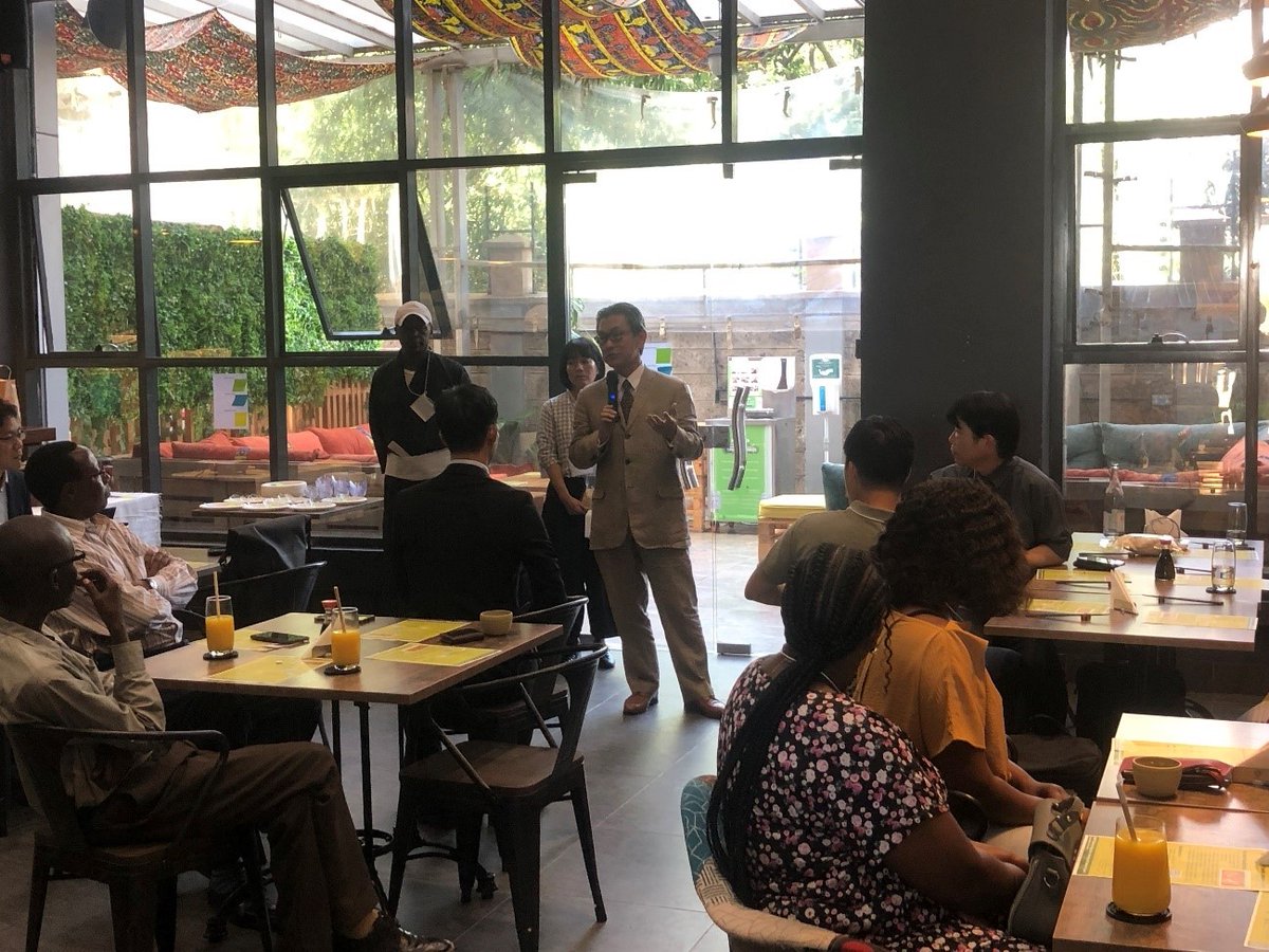 JapaninKenya's tweet photo. On 13 December 2024, H.E. Ambassador Hiroshi MATSUURA attended “Tasting Event of Japanese rice” held at @KAITheSushiBar . At the event, rice produced in Japan at low cost by utilizing biostimulants was served, and many restaurateurs and rice wholesalers tasted Japanese rice. 🍚🥢 https://t.co/SsuymrSa8u