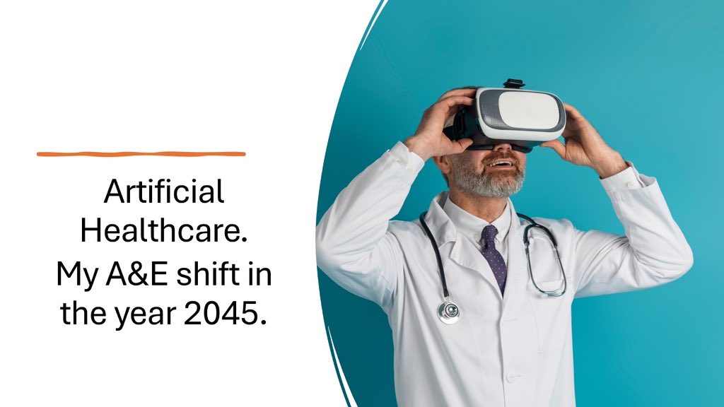🔮 We cannot see the future, but can predict what it might resemble based on current trends. 

🩺 So, what might healthcare in the UK be like in 20 years’ time?

🚑 Join me at the start of my A&amp;E shift in the year 2045 for a glimpse of what’s in store! 

thefrayedbandage.blogspot.com/2024/12/artifi…