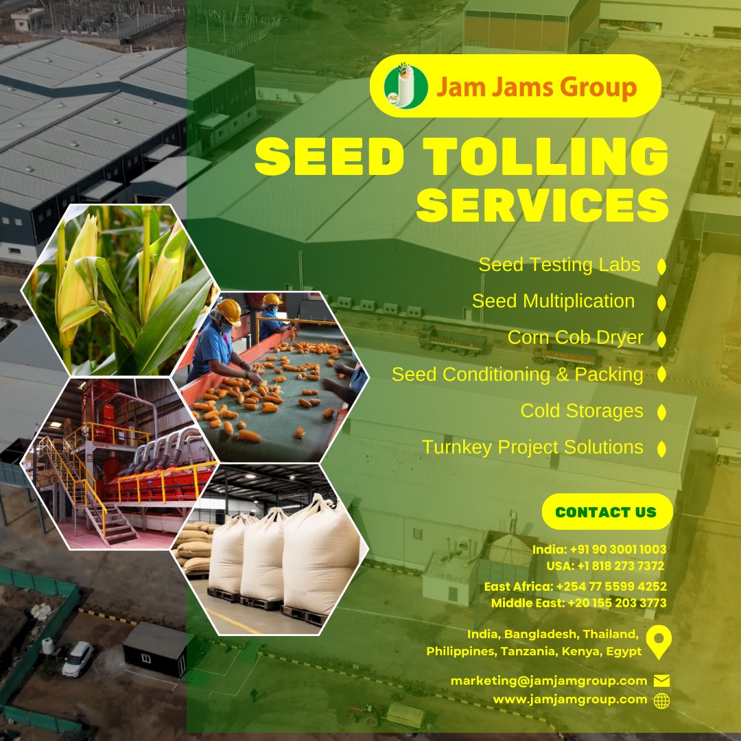 Jam Jams Group provides end-to-end seed handling solutions, offering services for every stage of the seed production to market process. Eliminating as many middle layers as possible to optimize performance and efficiency.  #seedindustry #farming