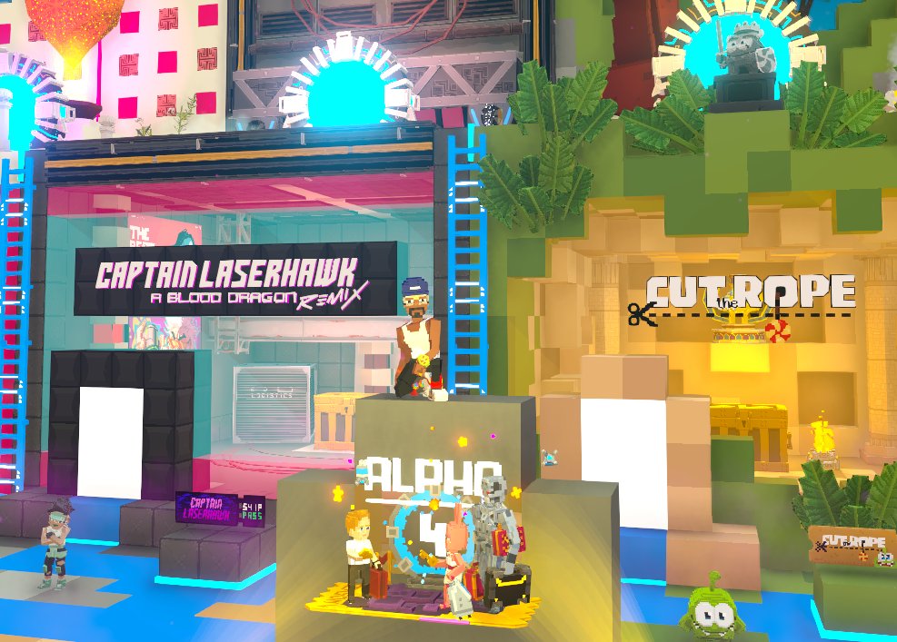 johnny85f's tweet photo. 🥳🎊 Partying it up at the Alpha Season 4 bash in @TheSandboxGame Hub! The metaverse knows how to throw a party! https://t.co/J6NtZpapWa #TheSandbox #AlphaSeason4 #AS4SocialChallenge https://t.co/PZgQ03EA8o