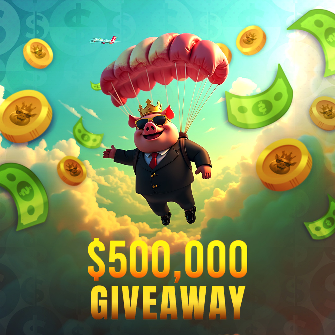 TheKingofPigs_'s tweet photo. 🔥 The King of Pigs is here with a MASSIVE $500K Giveaway! 🔥

50 lucky winners will win $KOPS tokens worth $500,000! 🐷💰

🔹 Complete all tasks to enter. 
🔹 Refer friends for bonus entries

Check here 👉 https://t.co/ueC0resbLf

💥 Your chance to be part of the $KOPS legacy starts NOW!

#KOPS #TheKingofPigs #Airdrop #Giveaway  #CryptoGiveaway #CryptoCommunity