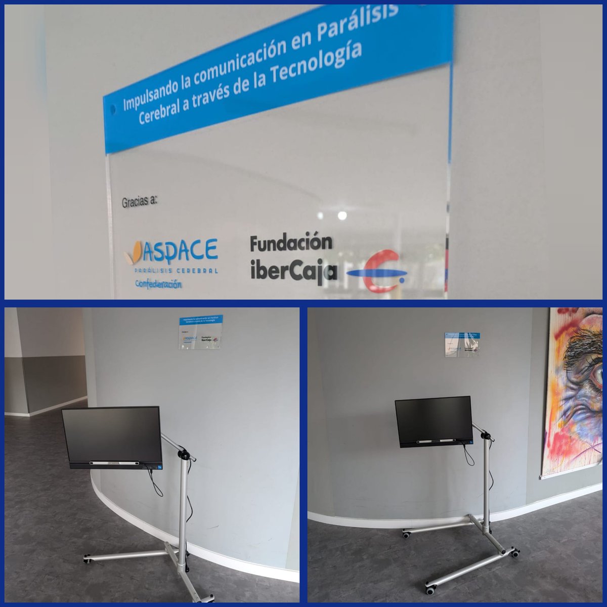 Gracias a <a href="/FundIbercaja/">Fundación Ibercaja</a> <a href="/Qinera_ES/">Qinera</a> y <a href="/ConfeAspace/">Confederación Aspace</a> tenemos el equipamiento con el que aprenderemos a aplicar un nuevo sistema tecnológico que servirá de apoyo en la comunicación 💬 de las personas con #paralisiscerebral que carecen de ella.
¡Veremos todo lo que podemos hacer!😬
