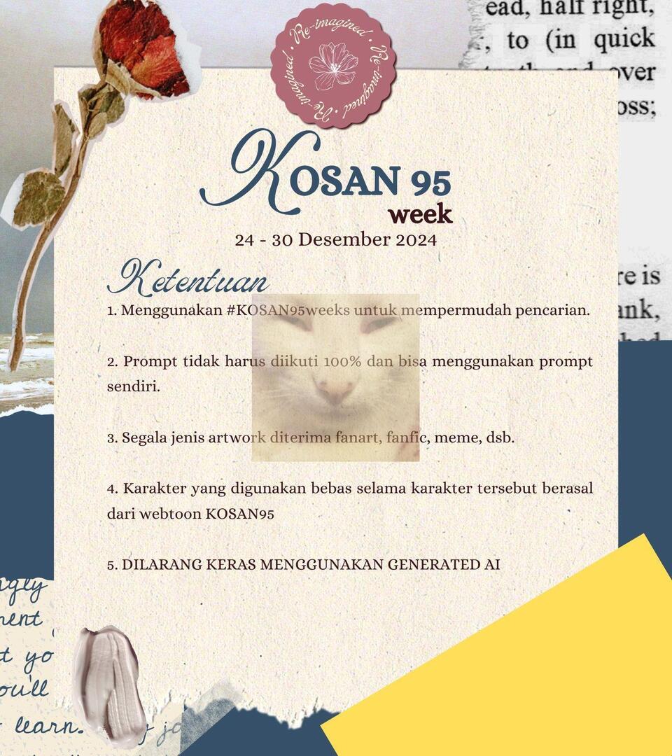 WEBCOMICFESS's tweet photo. Memanggil lagi pembaca gepeng k0san95! 🙌 Jangan lupa KOSAN95WEEK dimulai SEMINGGU LAGI alias tanggal 24 sampai 30 Desember. Yang suka k0san 95 dan punya hobi membuat karya Yuk ikut ramein!! Info lebih lanjut di reply ya https://t.co/aIOY0pgdOv