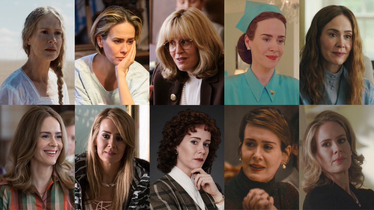 sarahpaulsbean's tweet photo. Happy birthday to the ever so talented Sarah Paulson who turns 50 today!

What’s your favorite performance from the Emmy &amp; Tony-winning actress? https://t.co/dAoHs0YsvX