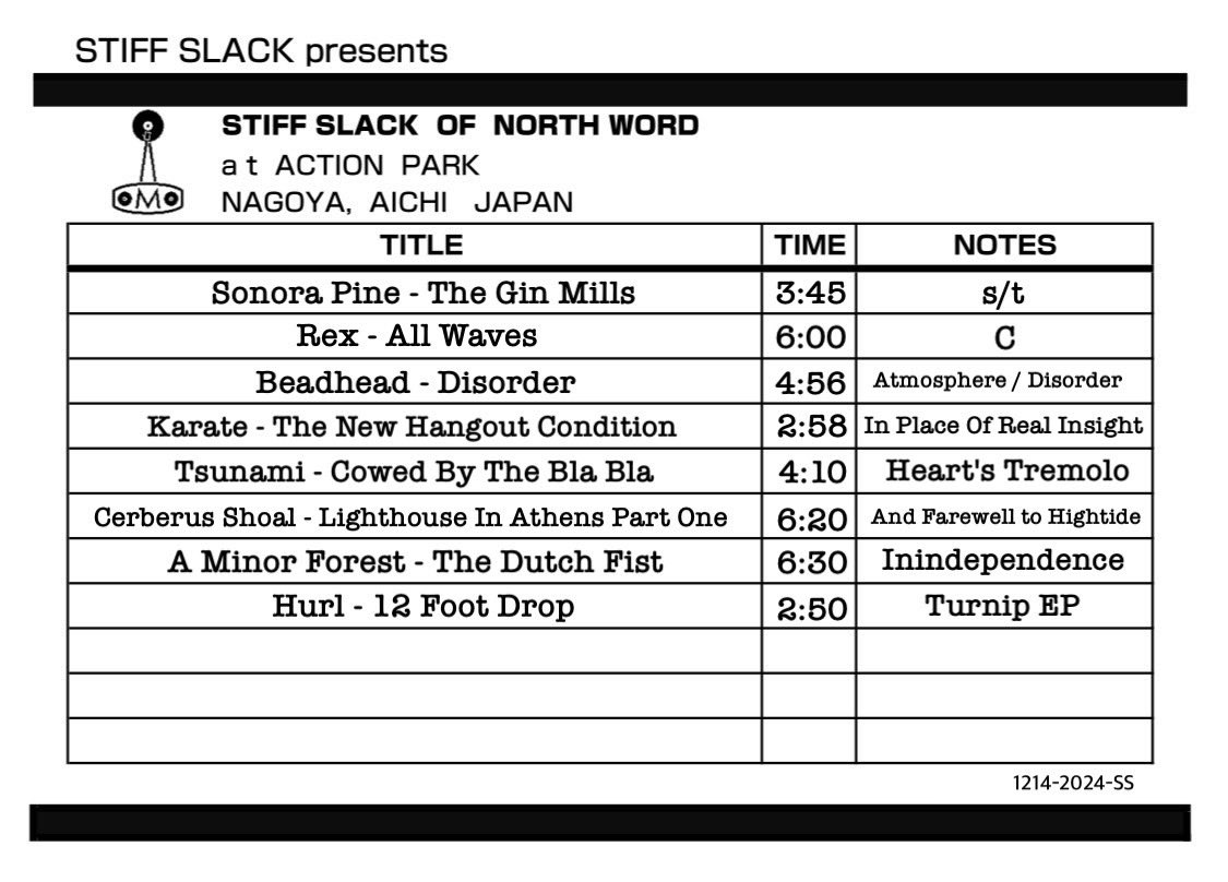 the sense of wonder Vol.1
Dec.14-2024 @ stiffslack
DJ Kani-Kun's playlist
<a href="/iggypopfancrab/">カニ蛇口</a>