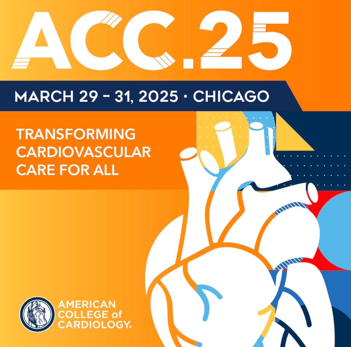Aamir Laghari , MD, FACP (@draamirlaghari) on Twitter photo Excited to share that multiple of our abstracts have been accepted across the different categories from prevention to intervention. See you in Chicago in March!
#TransformFutuređ«
<a href="/ACCinTouch/">American College of Cardiology</a> Excited to share that multiple of our abstracts have been accepted across the different categories from prevention to intervention. See you in Chicago in March!
#TransformFutuređ«
<a href="/ACCinTouch/">American College of Cardiology</a>