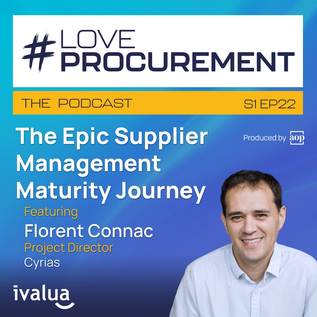 Episode 22 is now live!

In the latest episode of the #LoveProcurement podcast, we are joined by Florent Connac. Florent is a Project Director for Cyrias, and he has decades of experience in #procurement.

Listen and watch here: brnw.ch/21wPsXG