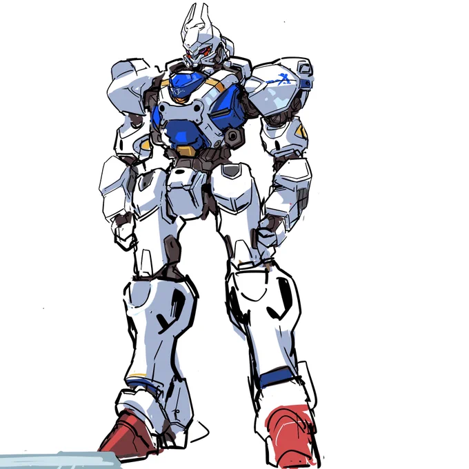メカ部の動画に触発されて初めて俺ガンダム描いてみた。 おじさんにとって写経みたいなモノかもしれない。 