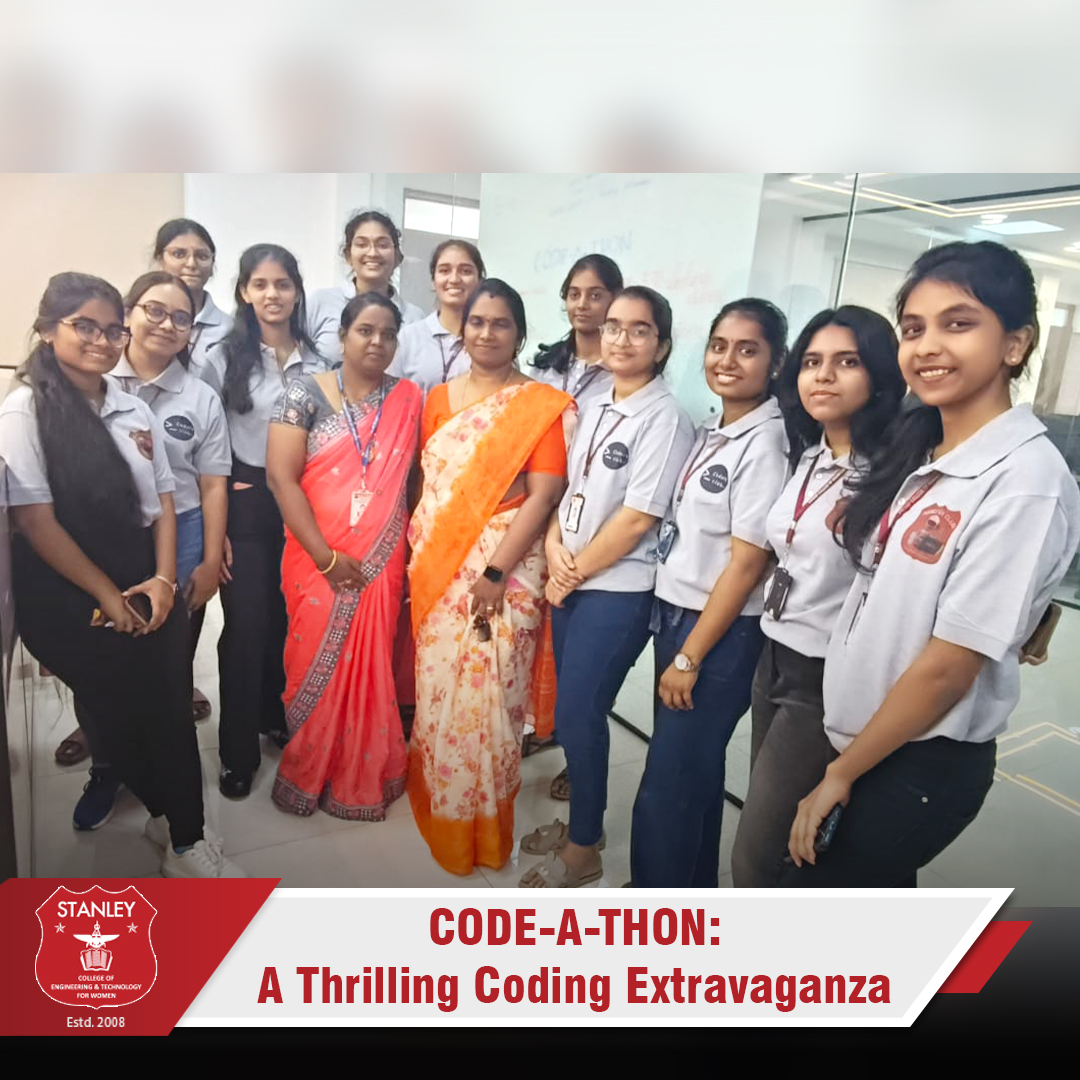 stanleywomensc1's tweet photo. 🚀#CodeAThon2024: A thrilling #Coding extravaganza!

👩‍💻 Teams tackled challenges, showcased #Innovation, &amp; wowed judges.

🏆 Winners: Ninix (Rashmika &amp; Bhuvaneswari).
✨ #Celebrating #Creativity &amp; #Technical excellence!

#StanleyEngineeringCollege🎓#CodeAThon #CodingCompetition https://t.co/d2qeK973ZJ