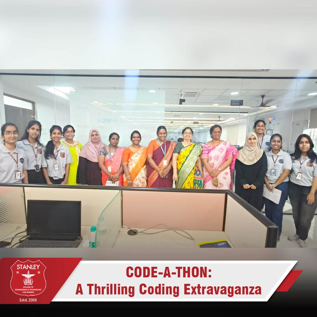 stanleywomensc1's tweet photo. 🚀#CodeAThon2024: A thrilling #Coding extravaganza!

👩‍💻 Teams tackled challenges, showcased #Innovation, &amp; wowed judges.

🏆 Winners: Ninix (Rashmika &amp; Bhuvaneswari).
✨ #Celebrating #Creativity &amp; #Technical excellence!

#StanleyEngineeringCollege🎓#CodeAThon #CodingCompetition https://t.co/d2qeK973ZJ