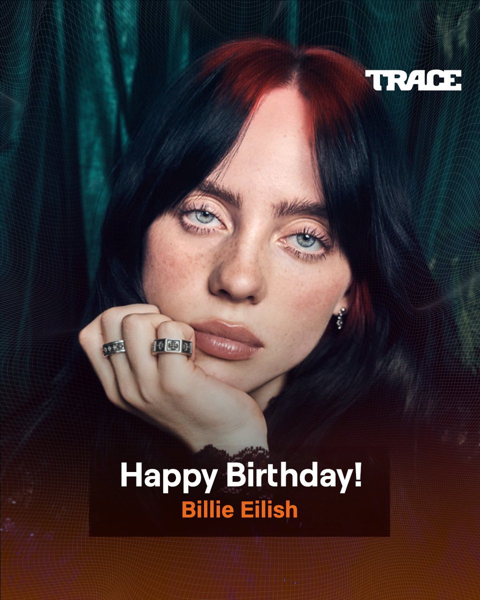 TRACE Southern Africa (@trace_inter) on Twitter photo Join us as we dedicate this special day to the sensational American singer-songwriter <a href="/billieeilish/">billie eilish</a>, as she celebrates her 23rd birthday 🧡📺 🚀 🥳. Tune into #TraceUrban today as we celebrate with some of the dopest hits from #BillieEilish 🛋️. Join us as we dedicate this special day to the sensational American singer-songwriter <a href="/billieeilish/">billie eilish</a>, as she celebrates her 23rd birthday 🧡📺 🚀 🥳. Tune into #TraceUrban today as we celebrate with some of the dopest hits from #BillieEilish 🛋️.