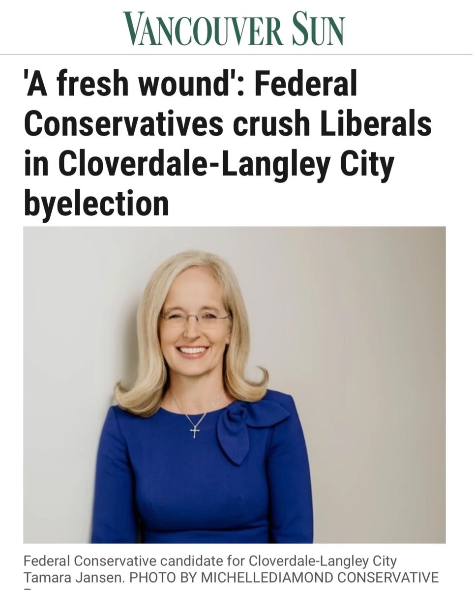 MikeBarrettON's tweet image. 🚨 BREAKING 🚨 

With a massive 66% share of the votes - Common sense Conservatives flipped a Liberal seat in BC last night.

Let’s make sure EVERYONE hears about this. 

Share this post to congratulate Tamara Jansen!