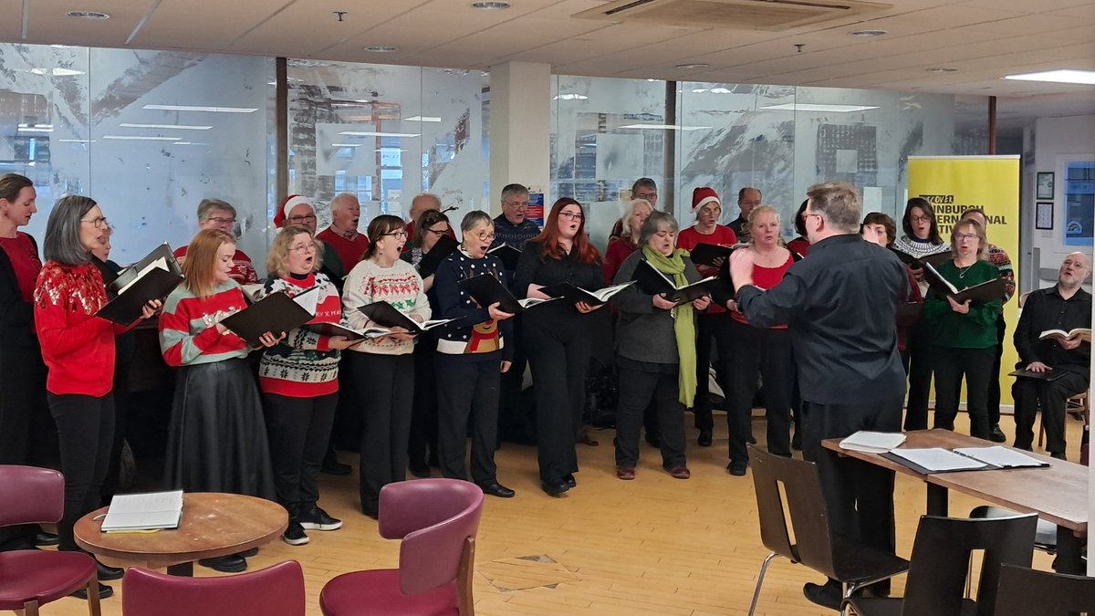 NHS Lothian Charity 💙 (@nhslothcharity) on Twitter photo Thank you to the Edinburgh Festival Choir for spreading some Christmas cheer at <a href="/WghLothian/">WGH Connect</a>, <a href="/RIE_Lothian/">Royal Infirmary of Edinburgh</a> & <a href="/REAS_NHSLothian/">REAS</a>! 🎄🎶 28 singers performed carols & songs, bringing smiles to patients, staff, & visitors. One patient even conducted a song! 💜 <a href="/NHS_Lothian/">NHS Lothian</a> <a href="/edintfest/">Edinburgh International Festival</a> Thank you to the Edinburgh Festival Choir for spreading some Christmas cheer at <a href="/WghLothian/">WGH Connect</a>, <a href="/RIE_Lothian/">Royal Infirmary of Edinburgh</a> & <a href="/REAS_NHSLothian/">REAS</a>! 🎄🎶 28 singers performed carols & songs, bringing smiles to patients, staff, & visitors. One patient even conducted a song! 💜 <a href="/NHS_Lothian/">NHS Lothian</a> <a href="/edintfest/">Edinburgh International Festival</a>