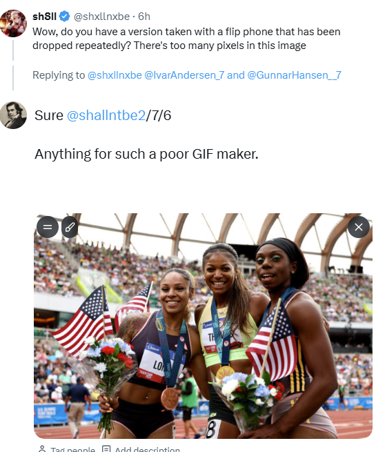 T.H. Huxley (@thhuxley1) on Twitter photo Hey <a href="/shxllnxbe/">SHALL_backup</a> , I know you're a racist coward who blocks replies (and makes crappy videos), so I replied this way.
Kisses darling. Say hello to Nazi @ivarandersen_7 for me too! Hey <a href="/shxllnxbe/">SHALL_backup</a> , I know you're a racist coward who blocks replies (and makes crappy videos), so I replied this way.
Kisses darling. Say hello to Nazi @ivarandersen_7 for me too!