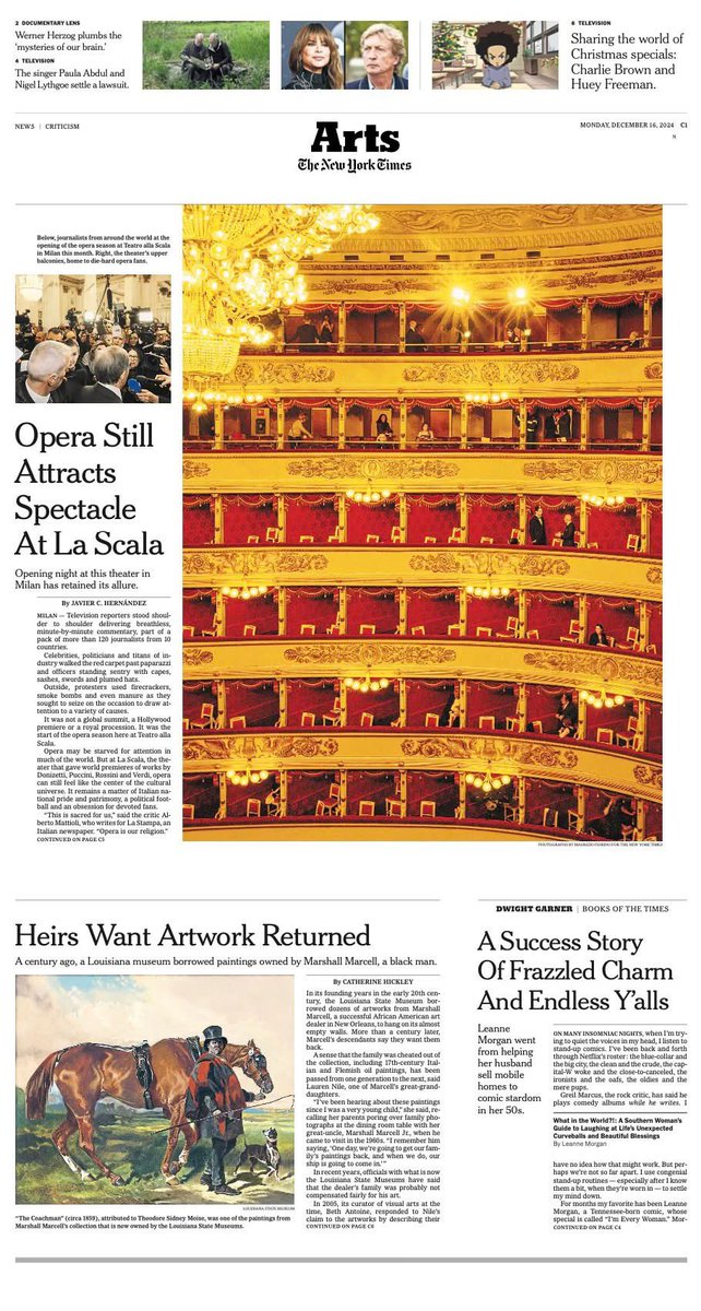 mauriziofiorino's tweet photo. Il mio ultimo lavoro fotografico per il @nytimes è finalmente fuori. Se qualcuno mi avesse detto che avrei concluso quest’anno raccontando la Prima del @teatroallascala, o meglio quanto ancora conti, per i milanesi, la Scala, mi sarei messo a ridere. E invece. https://t.co/RfUm5EyBZ2