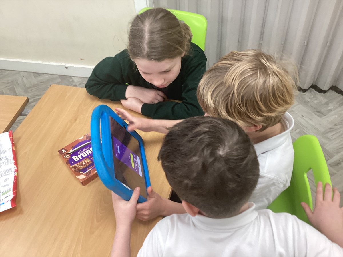 Having fun in Year 3 Science today.  The children were searching for nutritious alternatives to mince pies!