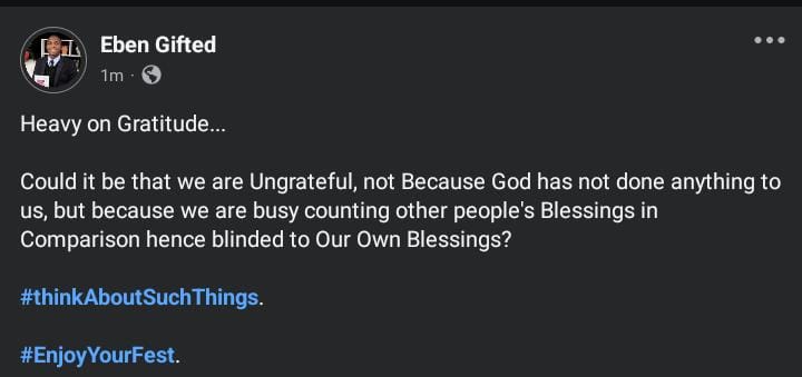 ebenezergift1's tweet photo. Be Thankful!! https://t.co/ajn0fpQROk