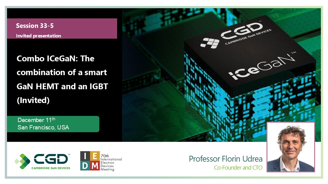 At the International Electron Devices Meeting last week, CTO Prof. Florin Udrea unveiled a hybrid switch solution 'ICeGaN® Combo'—a revolutionary innovation to address a key challenge faced by EV traction inverters: poor light-load efficiency.
🔗 More: orlo.uk/gdJTD