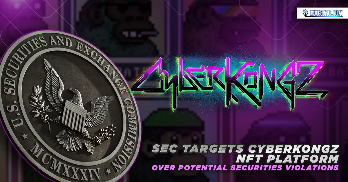 InsideCryptoToday (@insidecryptomag) on Twitter photo 🚨Breaking: <a href="/CyberKongz/">CyberKongz</a> opens up about SEC's Well Notice after two years.
👁️The #NFT platform admits it has been "suffering in silence" and condemns SEC's approach.
insidecrypto.today/sec-targets-cy… 🚨Breaking: <a href="/CyberKongz/">CyberKongz</a> opens up about SEC's Well Notice after two years.
👁️The #NFT platform admits it has been "suffering in silence" and condemns SEC's approach.
insidecrypto.today/sec-targets-cy…