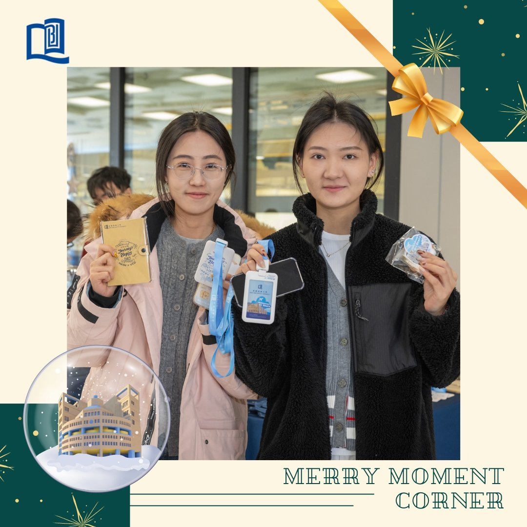 🎄 BUers, Your Christmas Gift Awaits! 🎁
“Merry Moment Corner” is here! Stop by Li Promenade (front of TriAngle) to collect your special Christmas present prepared by the University Engagement Office! Open until 19 Dec! 🎅🏻 ❄️
⏰ Opening Hours: 11:30 – 16:30 
*Gifts are available