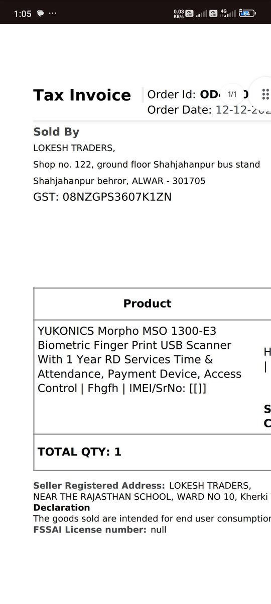 sonu221712's tweet photo. @RajKuma66743749 FROUD TRADER in Flipkart please take strict against him froud operate by him https://t.co/TDuGnMGgpO