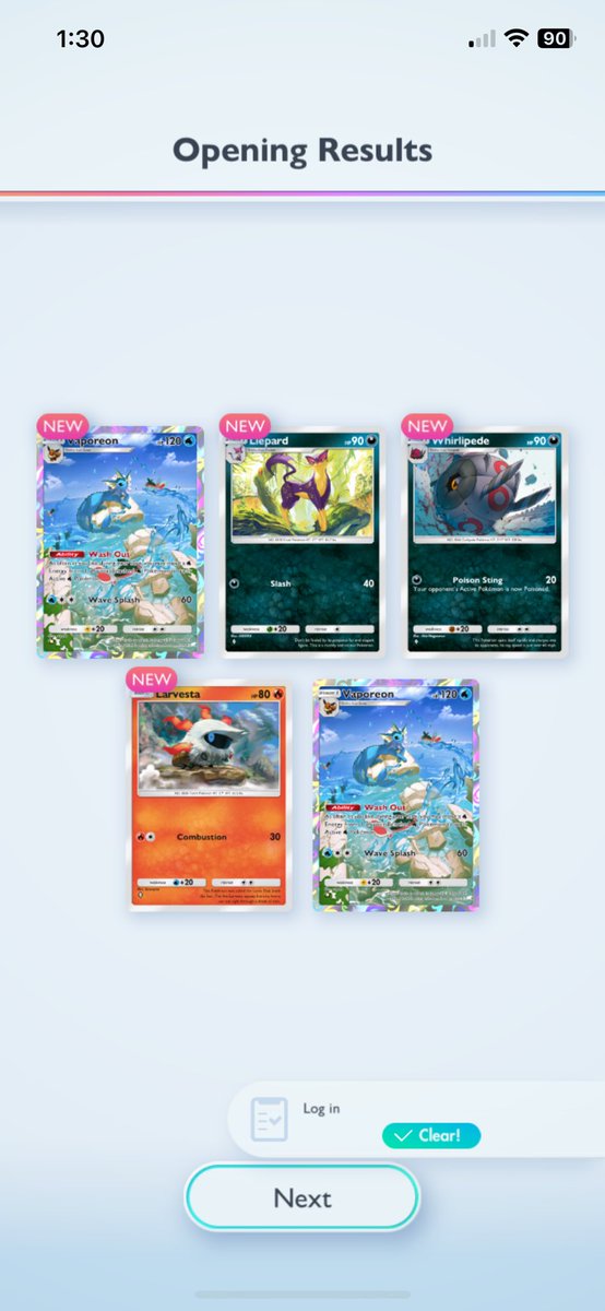 This new pack started off with a BANG ‼️ 

#pokemontcgp #MythicalIsland