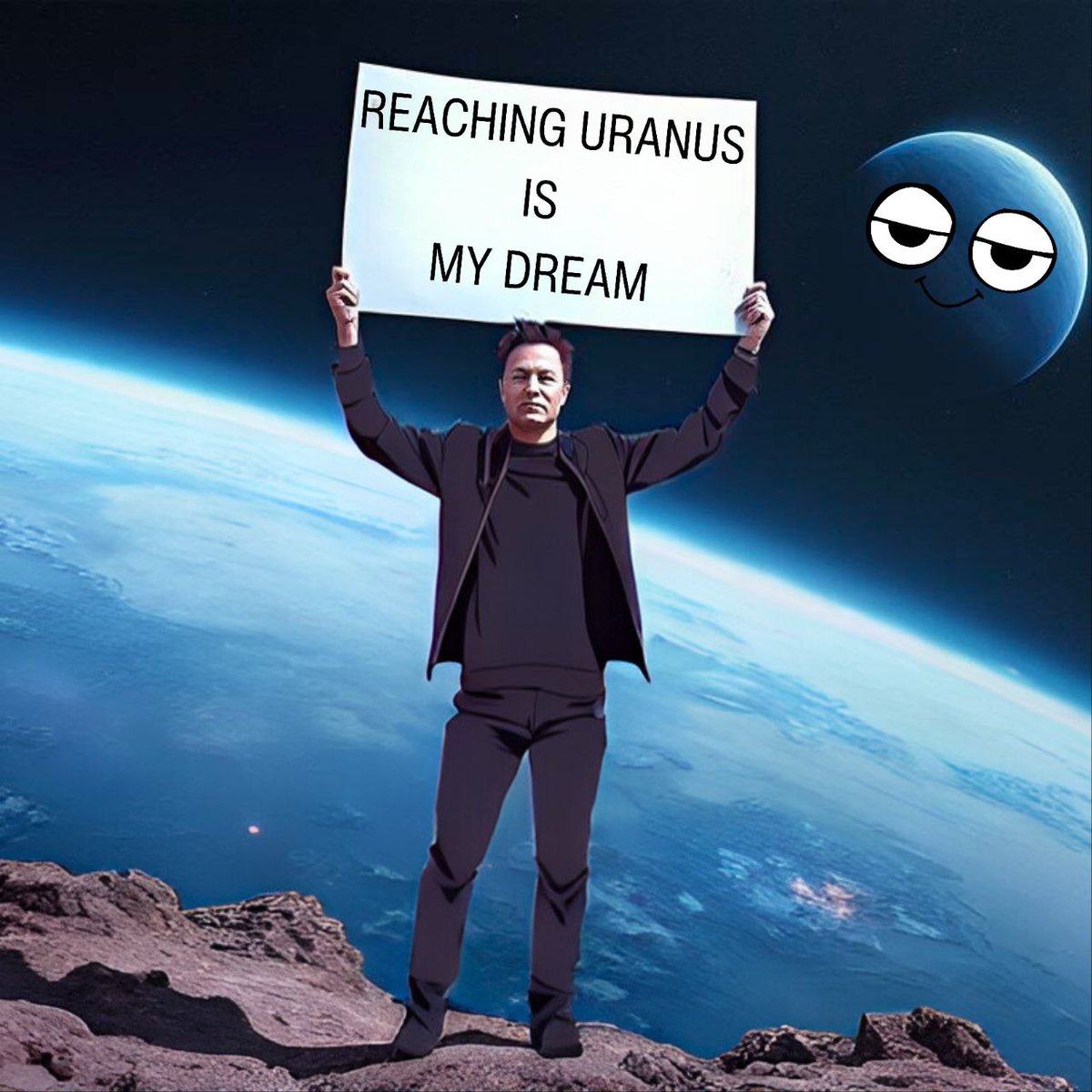 NLahmaid2709's tweet photo. @teslaownersSV We want to reach URANUS with @elonmusk
#uranusmeme https://t.co/PWVjmnpsyP
