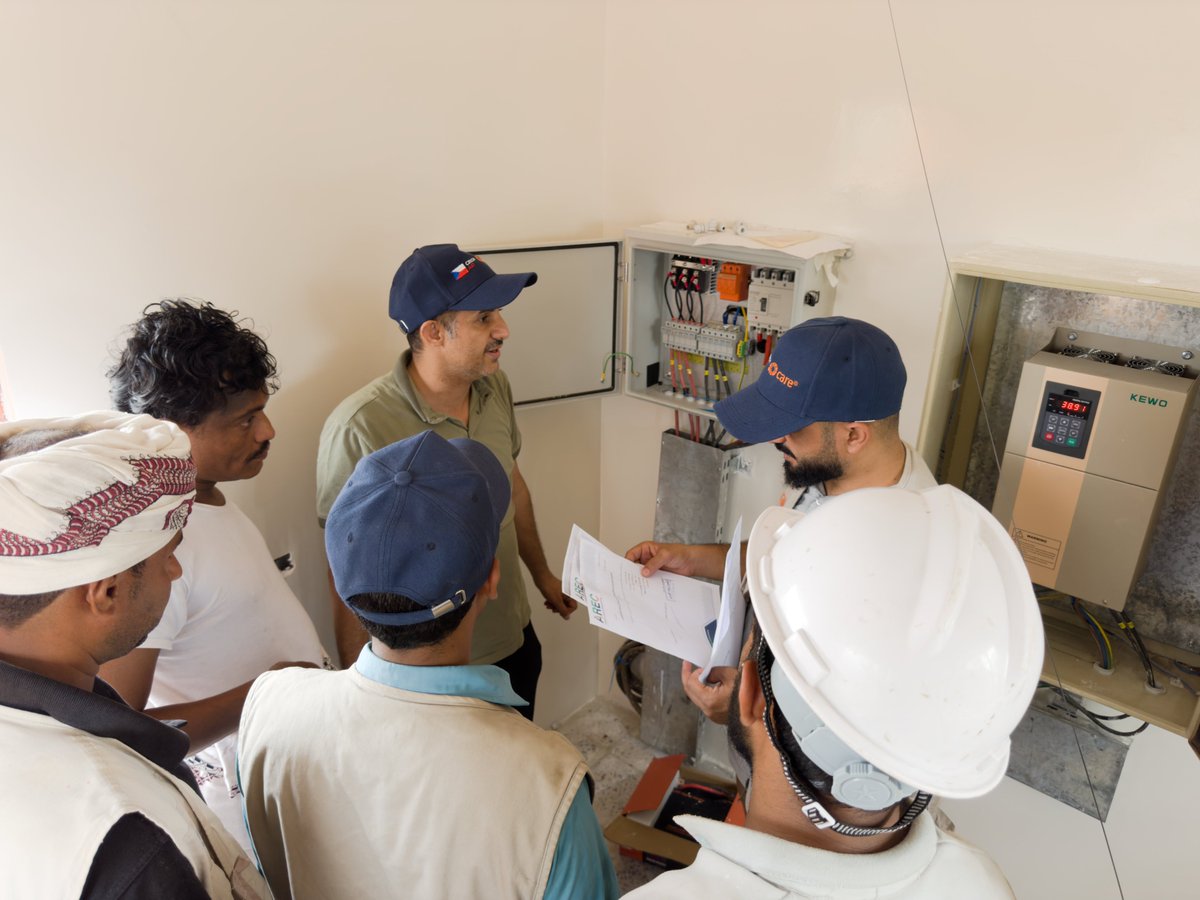 CARE in Yemen (@care_yemen) on Twitter photo With support from <a href="/CzechMFA/">Czech Ministry of Foreign Affairs</a>, CARE rehabilitated a 30m³ solar-powered water tank and 1560m pipeline in #Hodeidah, providing clean water to 600 families, including 250 IDP families. Reliable water access is ensured with new water points and a power control room. #WaterForAll #Yemen With support from <a href="/CzechMFA/">Czech Ministry of Foreign Affairs</a>, CARE rehabilitated a 30m³ solar-powered water tank and 1560m pipeline in #Hodeidah, providing clean water to 600 families, including 250 IDP families. Reliable water access is ensured with new water points and a power control room. #WaterForAll #Yemen