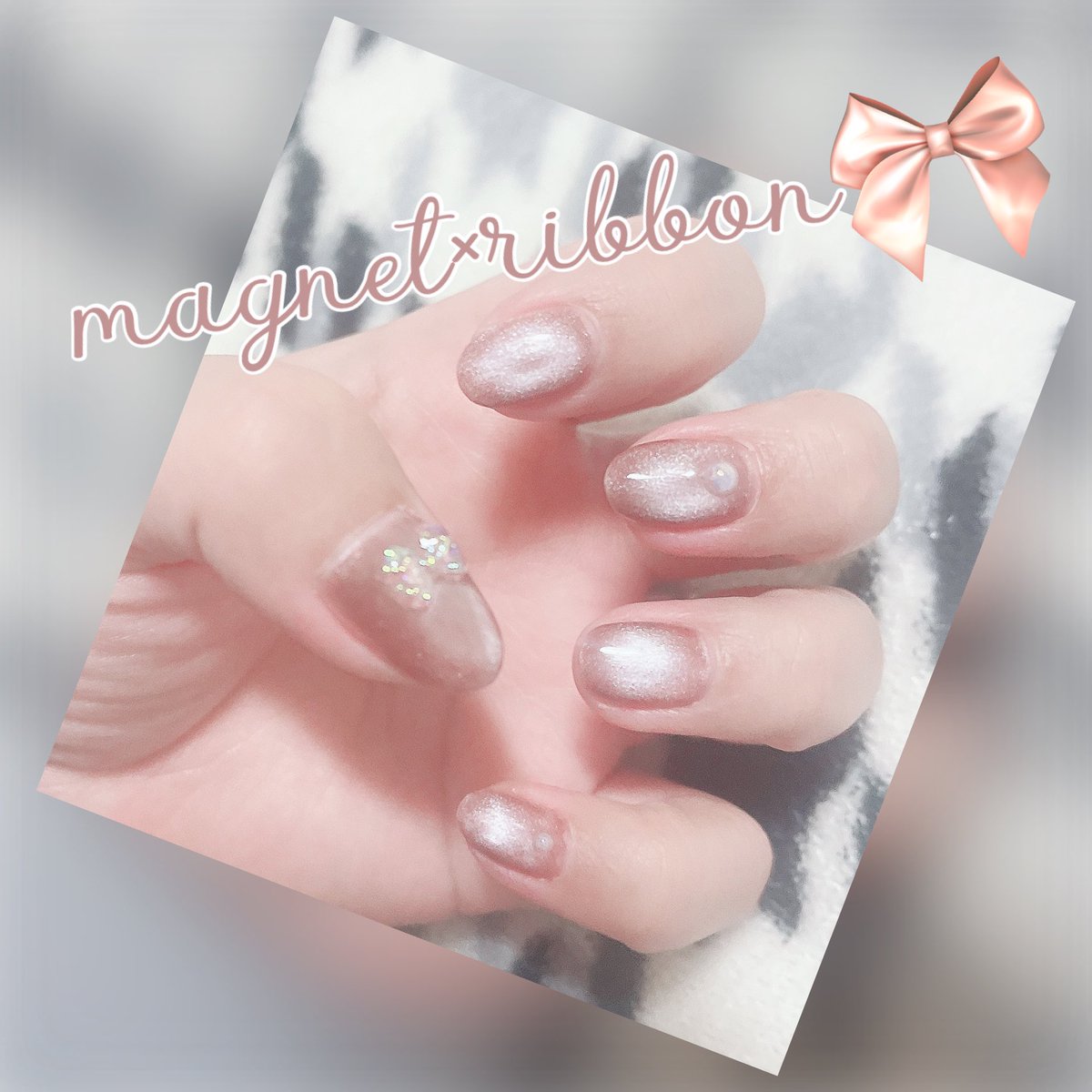 michagori1008's tweet photo. そういやNewnail💅🏻🎀
ほいで息子がまたまたまた熱や〜🤒
全然元気だけども。
#magnetnail
#pinkbeige
#goribbon
#tegacreampan https://t.co/TTVOtS3OuN