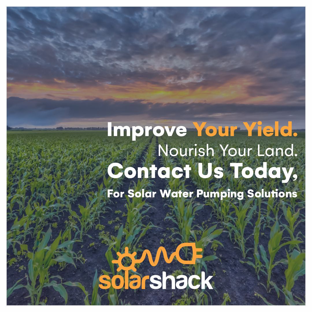 Improve Your Yield, Nourish Your Land.
Contact Us Today For Our Solar Water Pumping Options. 

Call: +263712124393
Add: 76 Churchill Avenue, Alex Park, Harare
Email: sales@solarshack.co.zw

#solarshackzw
#solarenergy
#solarsystem
#solarpower