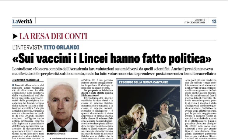 RHolzeisen's tweet photo. ‼️GIÀ A MARZO 2021 NOI ESPERTI del campo SAPEVAMO che i cosiddetti „vaccini“-Covid-19 erano TOTALMENTE INEFFICACI a creare anticorpi immunizzanti a livello dell’apparato respiratorio (che è la porta d’ingresso del virus respiratorio): così il Responsabile Dirigente del Centro Nazionale della Salute Globale dell‘Istituto Superiore di Sanità (Roma) Dott. Maurizio Federico in conferenza stampa in Consiglio della Provincia Autonoma di Bolzano il 4 dicembre 2024 - dunque la posizione della ormai autoscreditata Accademia dei Lincei è un tragicomico, che purtroppo nel mondo di quella parte della „scienzahhh“ che ha venduto anima e cervello non è nulla di nuovo - siamo solo agli inizi di uno showdown sociale e politico senza precedenti‼️
L‘intervento completo lo trovate qui
👇👇
https://t.co/gnhoapUTwr