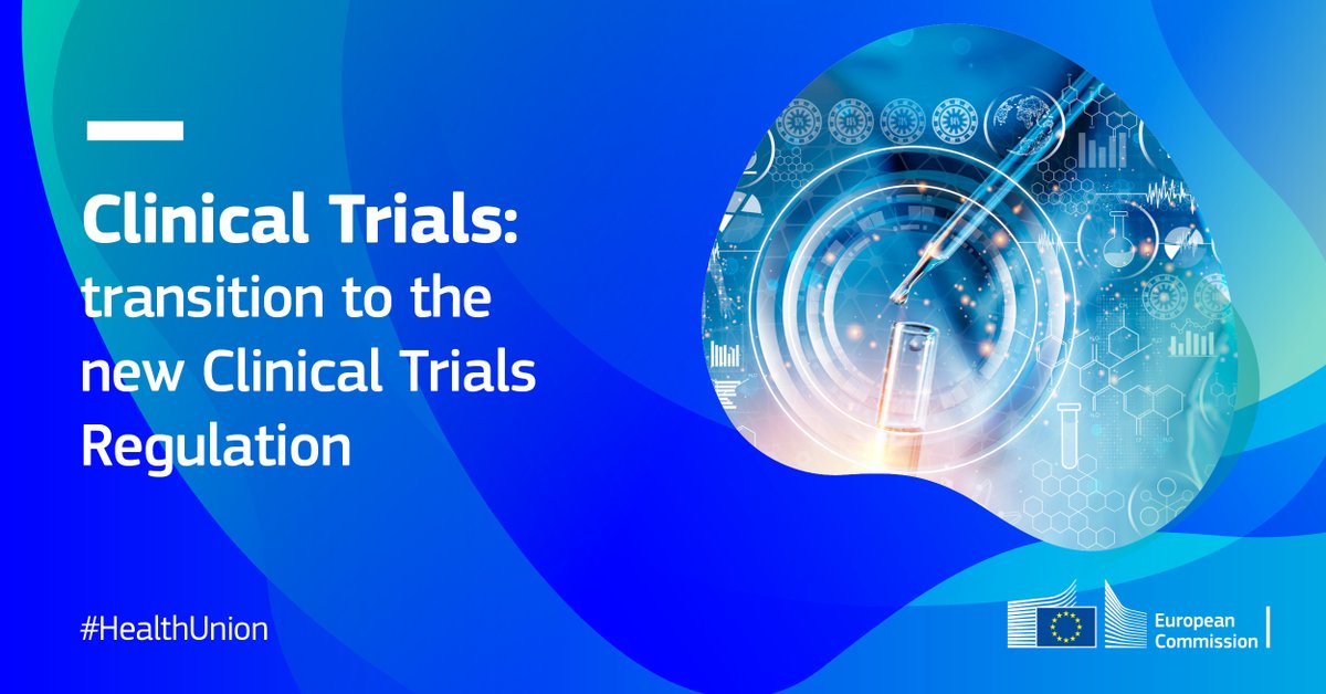 📣Attention clinical trials sponsors!
New year will come with important changes: 30 Jan 2025 marks the end of the transition period to the new Clinical Trials Regulation (CTR).
Ensure your compliance:
🔗 europa.eu/!PX9fPm
#HealthUnion