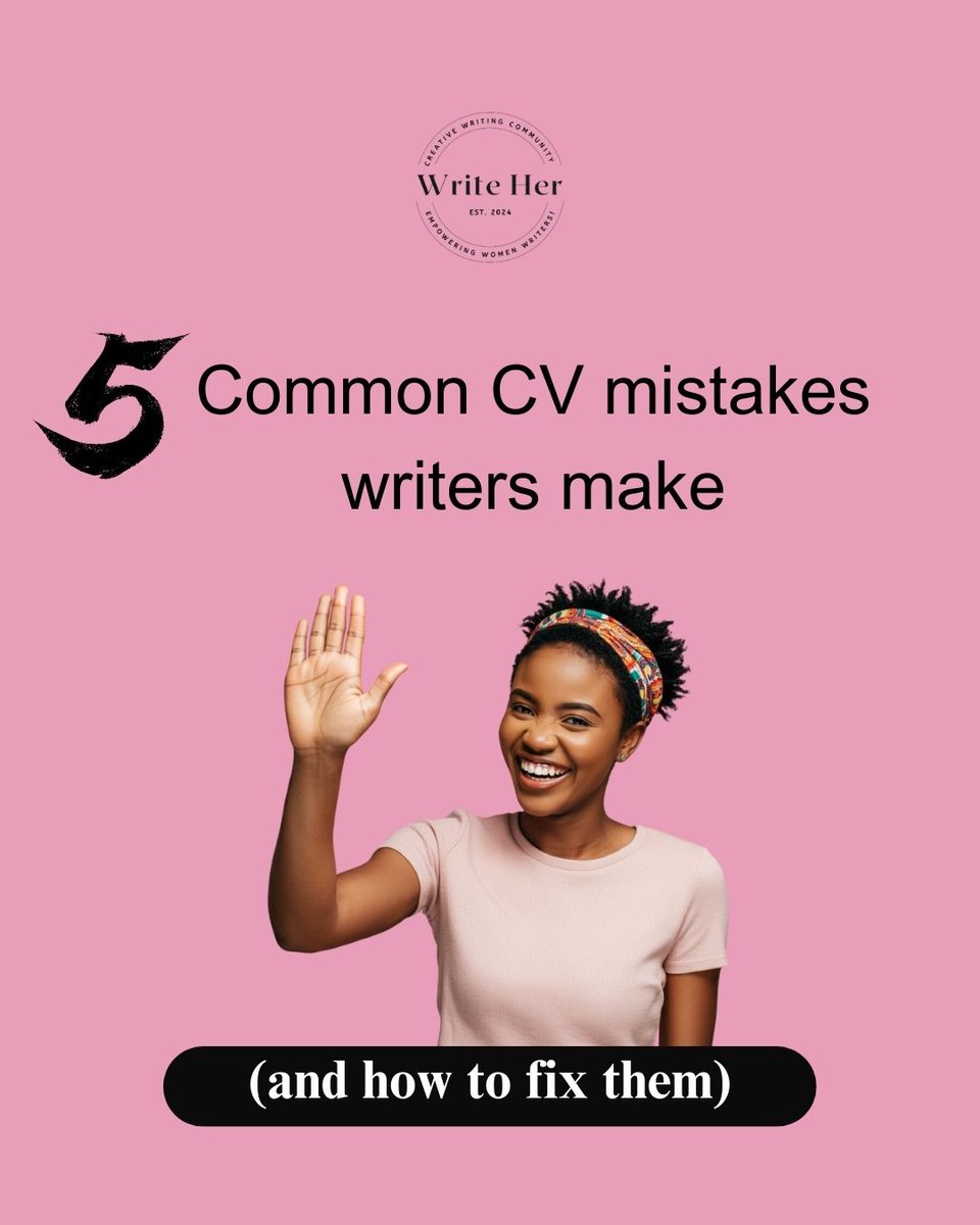 WriteHerComm's tweet photo. As writers we're no strangers to rejections.
And the question on our minds each time is, ‘Why wasn't my application accepted?’
We've all been there, and sometimes it's not because you're not good enough.
The problem may just be your CV.
#WriteHer
#WriteHerCommunity https://t.co/v4xHLNcWvb