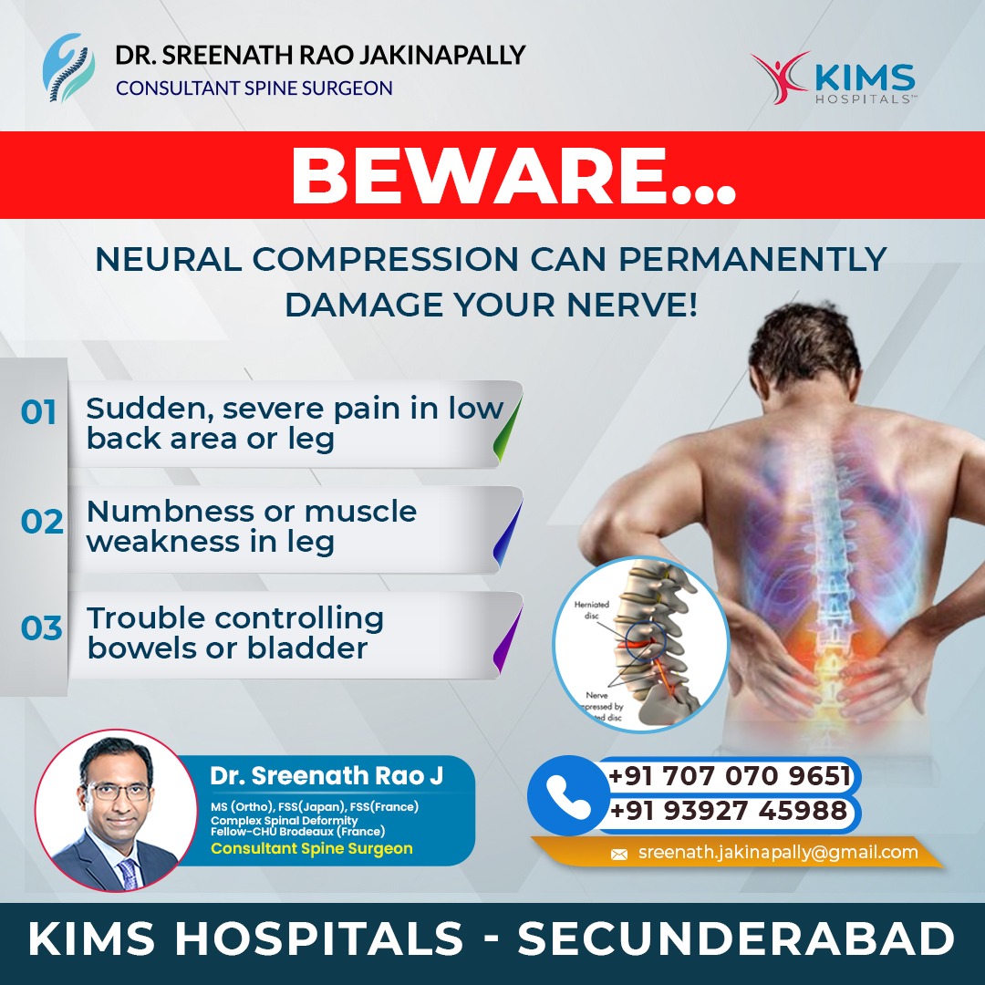 drsreenathroa's tweet image. BEWARE! Neural Compression can silently damage your nerves. Early diagnosis is key to avoiding permanent complications. Don’t ignore the warning signs!
Book Your Appointment Now
call: 9392745988
#spinalcordinjuryrecovery #spinaldecompression #NeuralCompression #NerveHealth