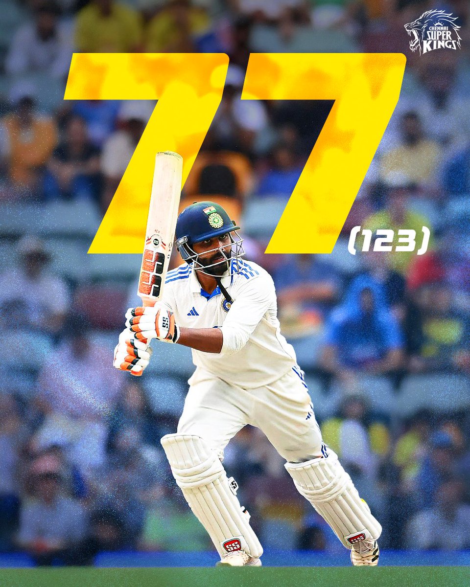 ChennaiIPL's tweet photo. 7⃣7⃣ respect ++ 🫡

#AUSvIND 
📸 : BCCI https://t.co/TO3o8vDDFa