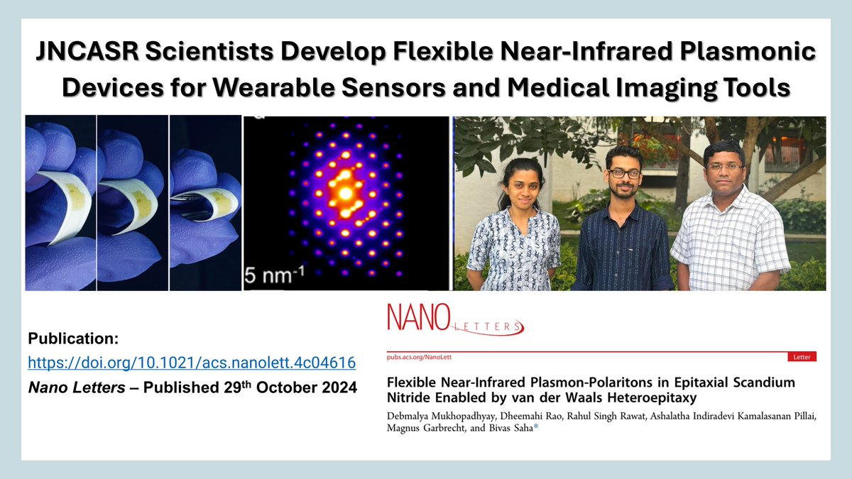 Check out this press release from Department of Science and Technology, Government of India on our work on flexible plasmonics published some days back.

dst.gov.in/scientists-dev…