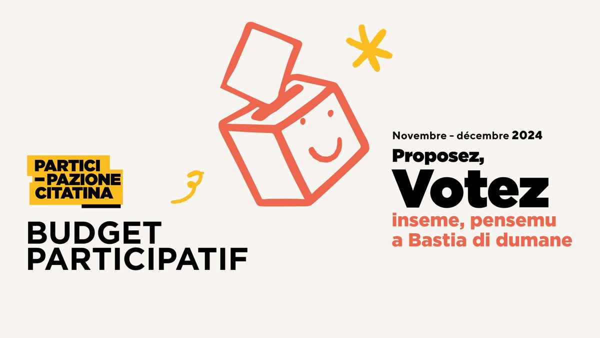 Cita_Bastia's tweet photo. #Citatinanza | Il vous reste encore 15 jours pour voter pour vos 3 projets préférés dans le cadre du Budget Participatif !
Inseme, pensemu a Bastia di dumane ! 👉🏻 https://t.co/CdGGZSkAG8 https://t.co/nrVUnelzn9
