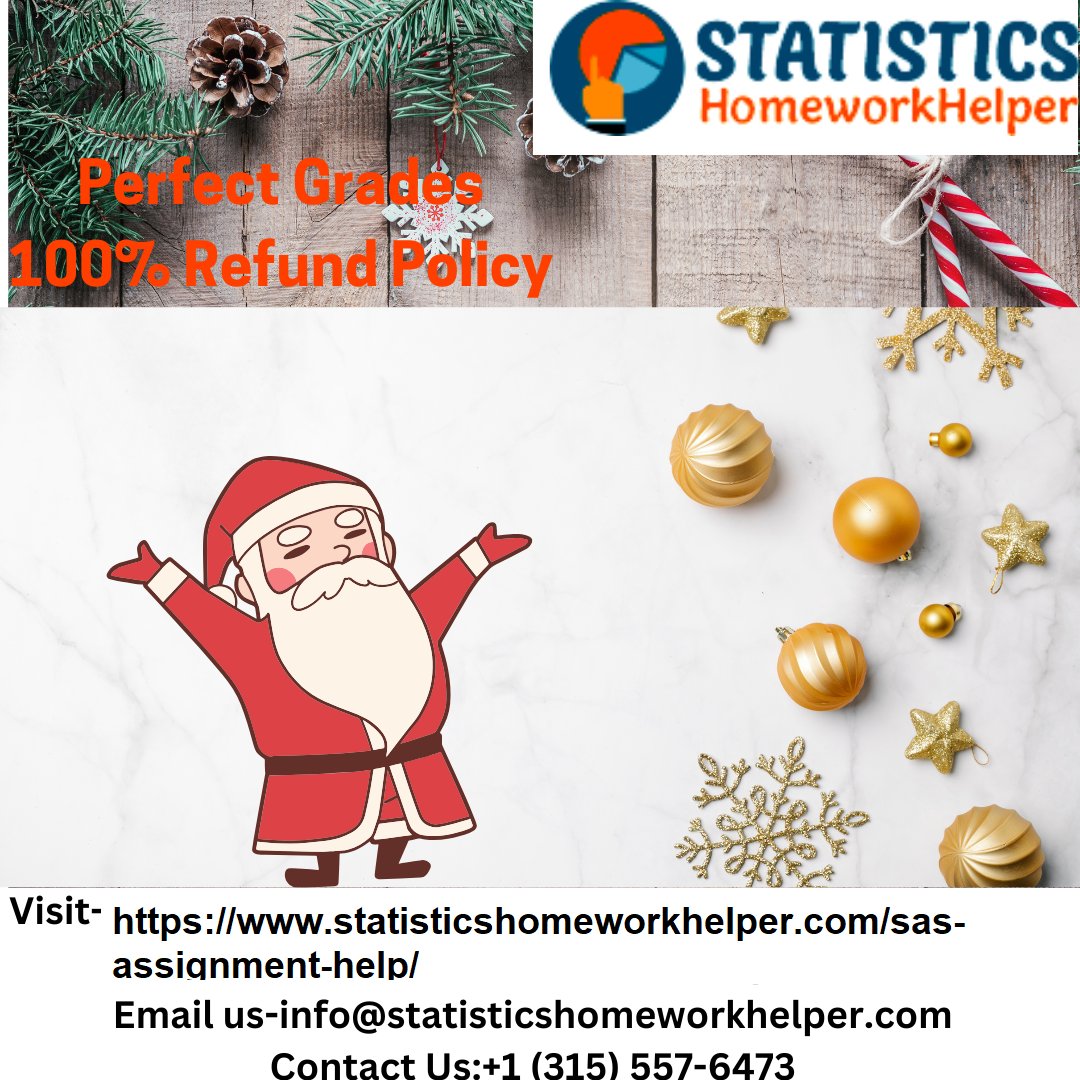 ShrinkAlex10152's tweet image. This holiday season, take a break from your statistics assignments! 🎄 Let our experts provide top-notch help with SAS homework, so you can enjoy the festivities stress-free. Reach out today and get the support you need! Visit statisticshomeworkhelper.com/sas-assignment…
#SASHomeworkHelp #Statistics