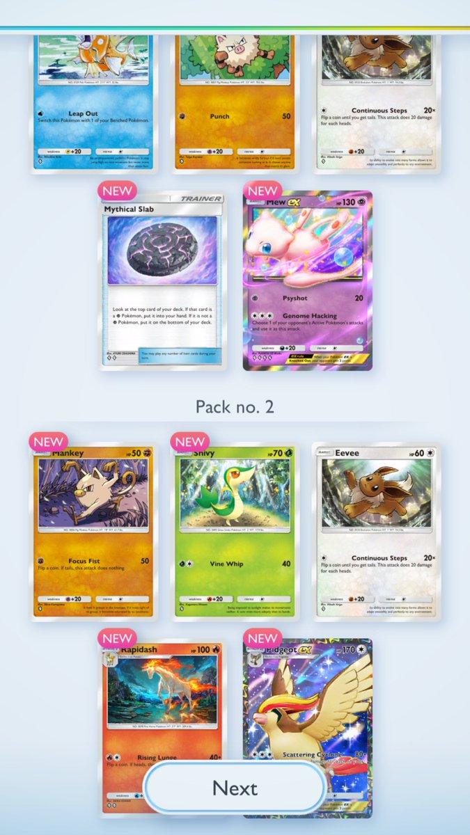 MundiYT's tweet photo. Getting the blessed luck in my first few packs #PokemonTCGPocket https://t.co/txutyxGy5q