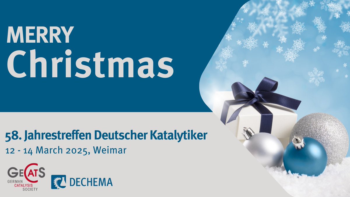 GeCatS (@gecats) on Twitter photo 🎄We wish you and your family a Merry Christmas and look forward to welcoming you in Weimar next year🌟: dechema.de/en/katalytiker…
<a href="/DECHEMA/">DECHEMA e.V.</a> #chemistry #catalysis 🎄We wish you and your family a Merry Christmas and look forward to welcoming you in Weimar next year🌟: dechema.de/en/katalytiker…
<a href="/DECHEMA/">DECHEMA e.V.</a> #chemistry #catalysis