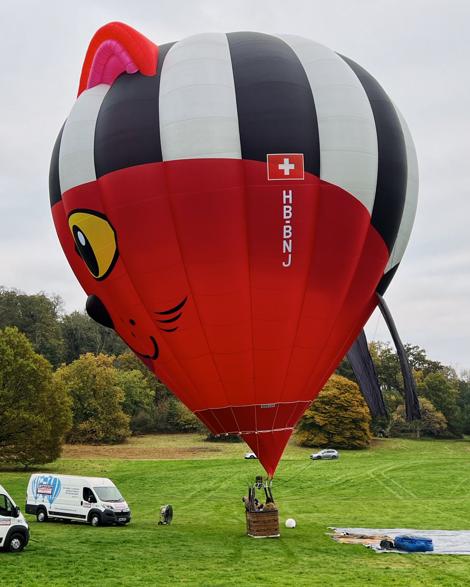 Swab the deck and sharpen the claws, there's a new Pirate Cat on the block! 🐾🏴‍☠️

Combining previous cool aerostat cats of our Swiss dealer, Benj Senn, HB-BNJ is a Cameron Sport-90 crafted in Superlight fabric, weighing in at just 81kgs.

Purrfect! 😻