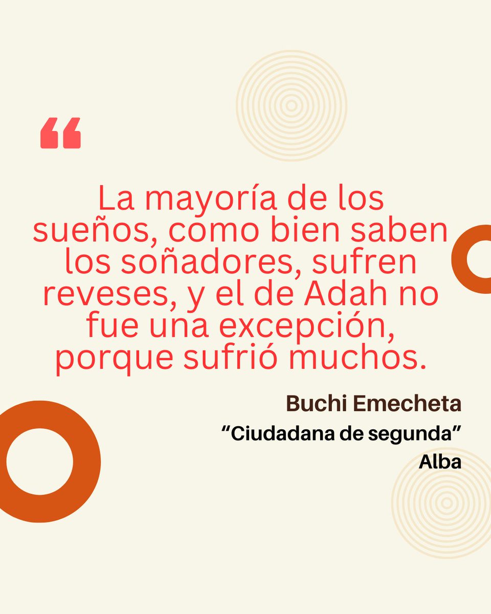 Ceaf_Africa's tweet photo. ⁉️Conoces a #BuchiEmecheta?
✍️La escritora originaria de Lagos también fue migrante. A los 22 años se separó de su marido y se licenció en Sociología mientras mantenía a sus 5 hijos. Su primer libro, #IntheDitch (1974), cuenta su experiencia como madre sola y pobre en Londres. https://t.co/XxGY3ELP0f